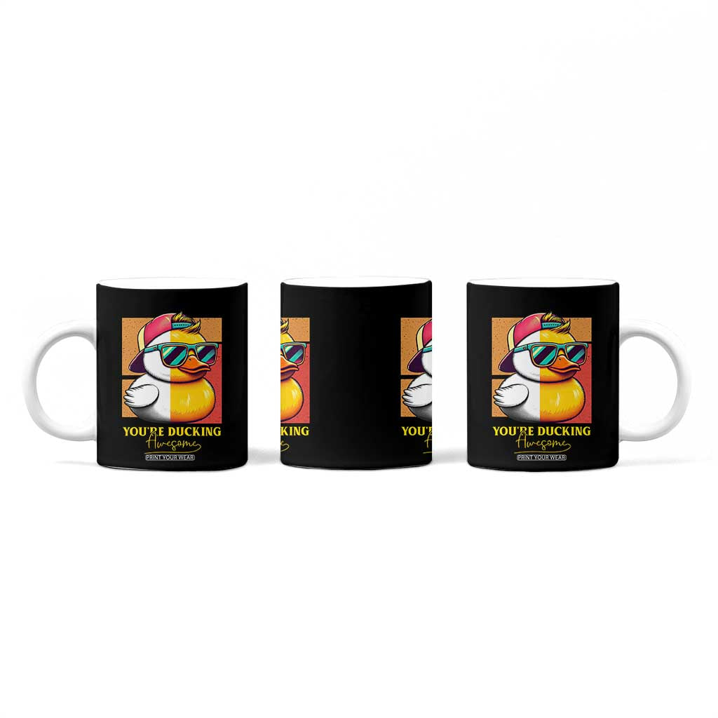 Inspirational Gifts Coffee Mug Emotional Positive Support Funny Duck Positive Thank You Gifts TB10 Print Your Wear