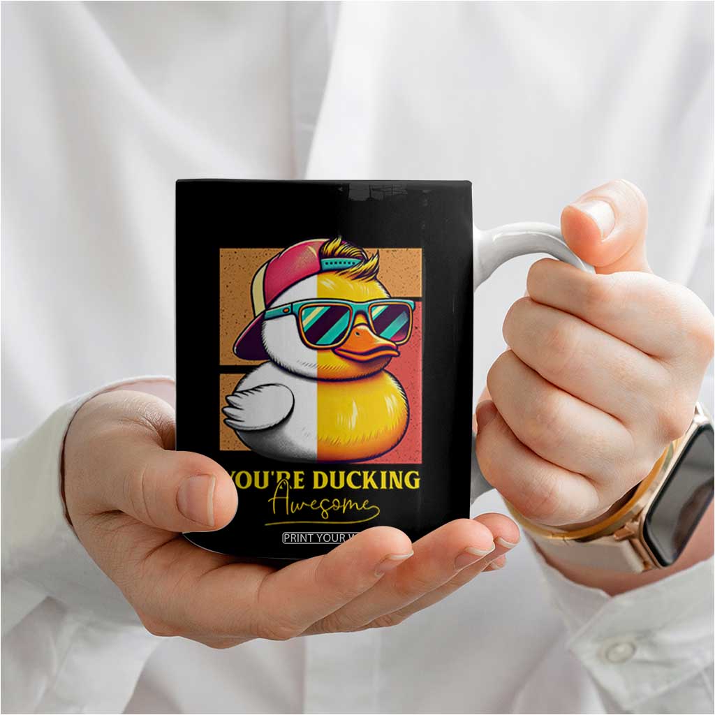 Inspirational Gifts Coffee Mug Emotional Positive Support Funny Duck Positive Thank You Gifts TB10 Print Your Wear