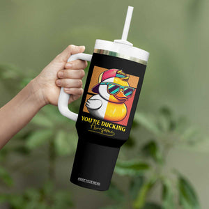 Inspirational Gifts Tumbler With Handle Emotional Positive Support Funny Duck Positive Thank You Gifts TB10 Print Your Wear