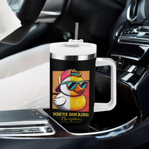 Inspirational Gifts Tumbler With Handle Emotional Positive Support Funny Duck Positive Thank You Gifts TB10 Print Your Wear