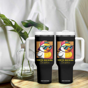Inspirational Gifts Tumbler With Handle Emotional Positive Support Funny Duck Positive Thank You Gifts TB10 Print Your Wear