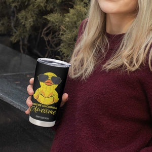 Funny Inspirational Gifts Tumbler Cup Emotional Positive Support Retro Duck Positive Thank You Gifts TB10 Print Your Wear