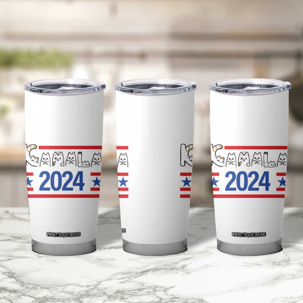 Harris 2024 Tumbler Cup Cat Lady For Kamala '24 Presidential Election TB10 Print Your Wear