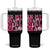Trump 2024 Election Tumbler With Handle In My Trump Girl Era Pink Retro Groovy TB10 One Size: 40 oz Black Print Your Wear