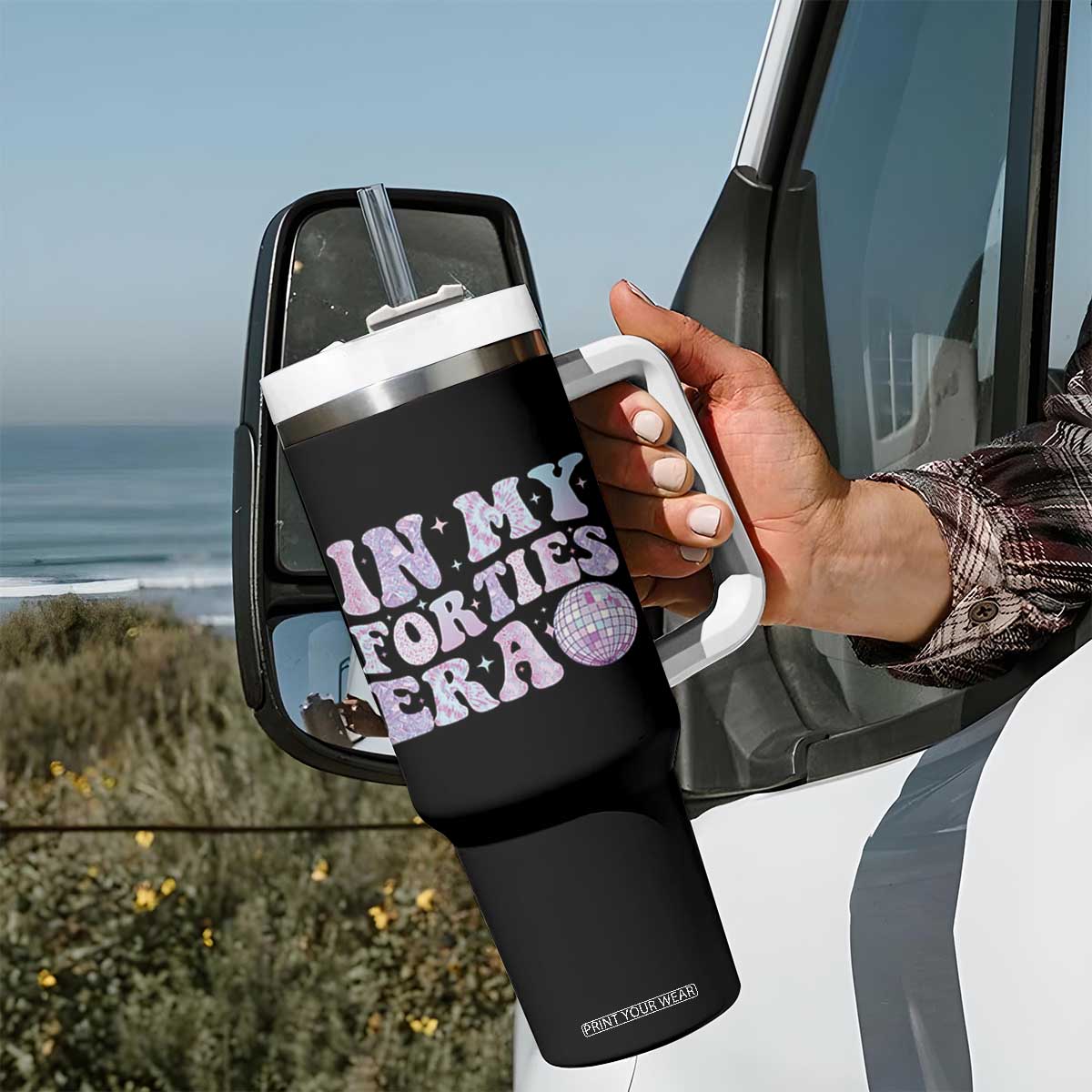 40th Birthday Gifts For Her Tumbler With Handle In My 40s Era 40 Years Old TB10 Print Your Wear