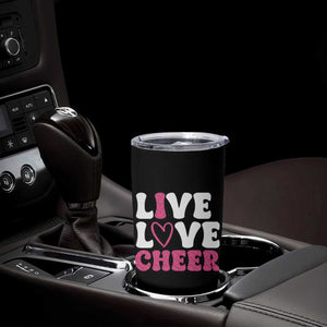 Cheerleader Tumbler Cup Live Love Cheer Girl Cheerleading Pink Leopard TB10 Print Your Wear