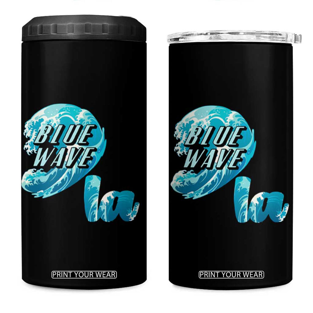 Kamala Harris 2024 Election 4 in 1 Can Cooler Tumbler Comma La Vote Blue Wave First Female Madam President Gift for Women TB10 One Size: 16 oz Black Print Your Wear