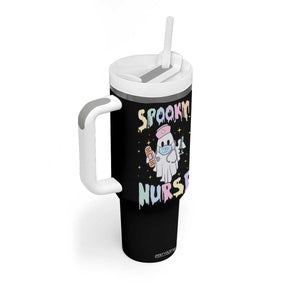 Halloween Nurse Tumbler With Handle Spooky Nurse Ghost Nursing Halloween TB10 Print Your Wear