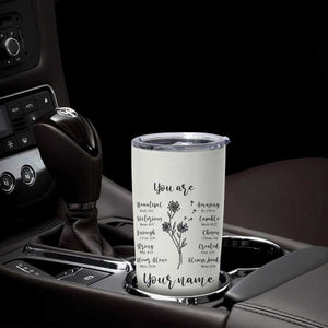Personalized Christian Gifts for Her Tumbler Cup Custom Name Inspirational Religious Birthday Gift TB10 Print Your Wear
