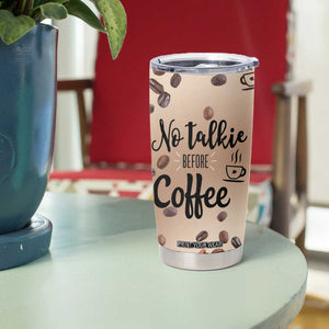 Gnome Drinking Coffee Tumbler Cup Funny Halloween Coffee Lover TB10 Print Your Wear