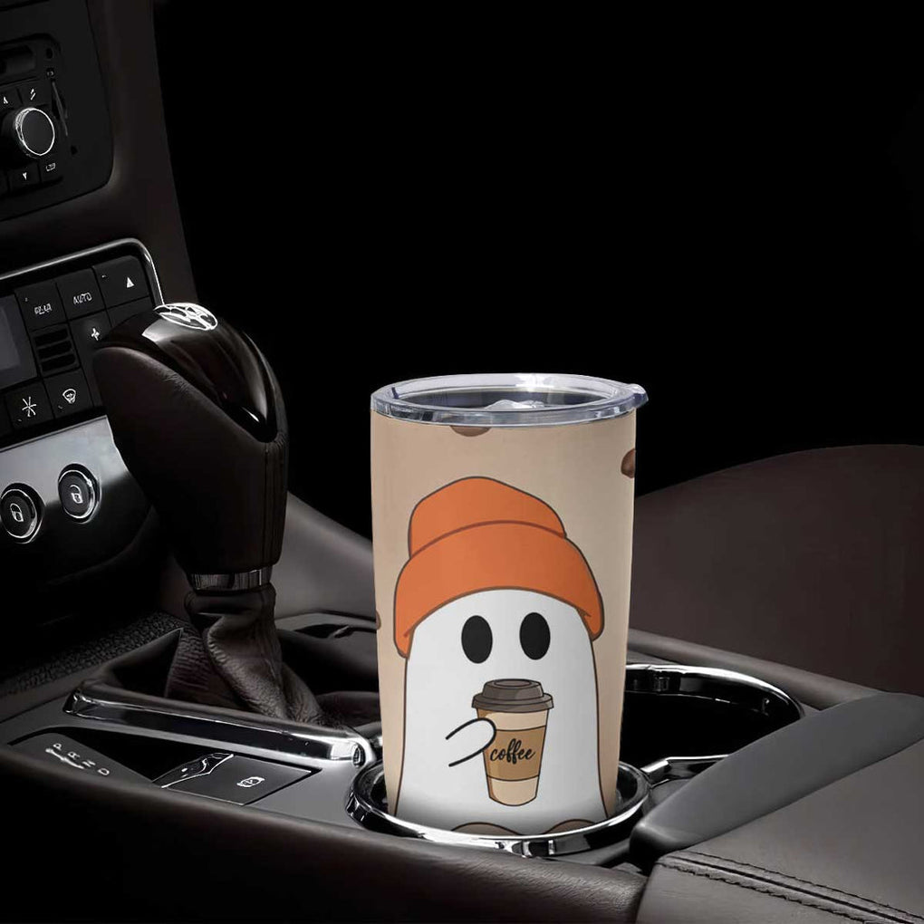 Gnome Drinking Coffee Tumbler Cup Funny Halloween Coffee Lover TB10 Print Your Wear