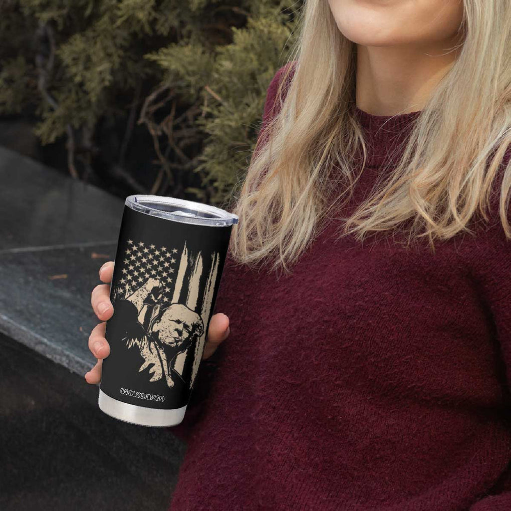 Trump Vance 2024 Tumbler Cup I'm Voting For The Outlaw And The Hillbilly American Flag Vintage TB10 Print Your Wear