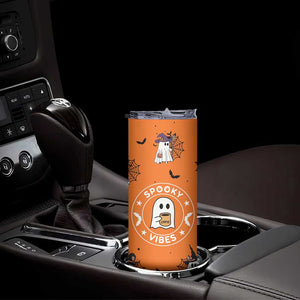 Halloween Ghost Skinny Tumbler Trick Or Treat Spooky Ice Coffee Cup Gift For Her TB10 Print Your Wear