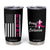 Breast Cancer Awareness Tumbler Cup Christian Gift Pink Ribbon USA Flag Pray Fight Believe TB10 Black Print Your Wear