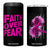 Breast Cancer Awareness 4 in 1 Can Cooler Tumbler Christian Gift Pink Ribbon USA Flag Sunflower Faith Over Fear TB10 One Size: 16 oz Black Print Your Wear