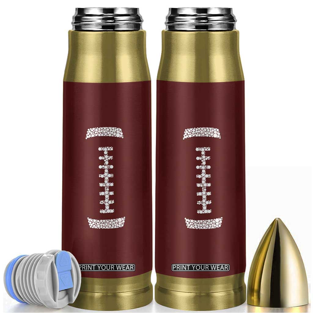 American Football Bullet Tumbler Dots International Dot Day TB10 Brown Print Your Wear