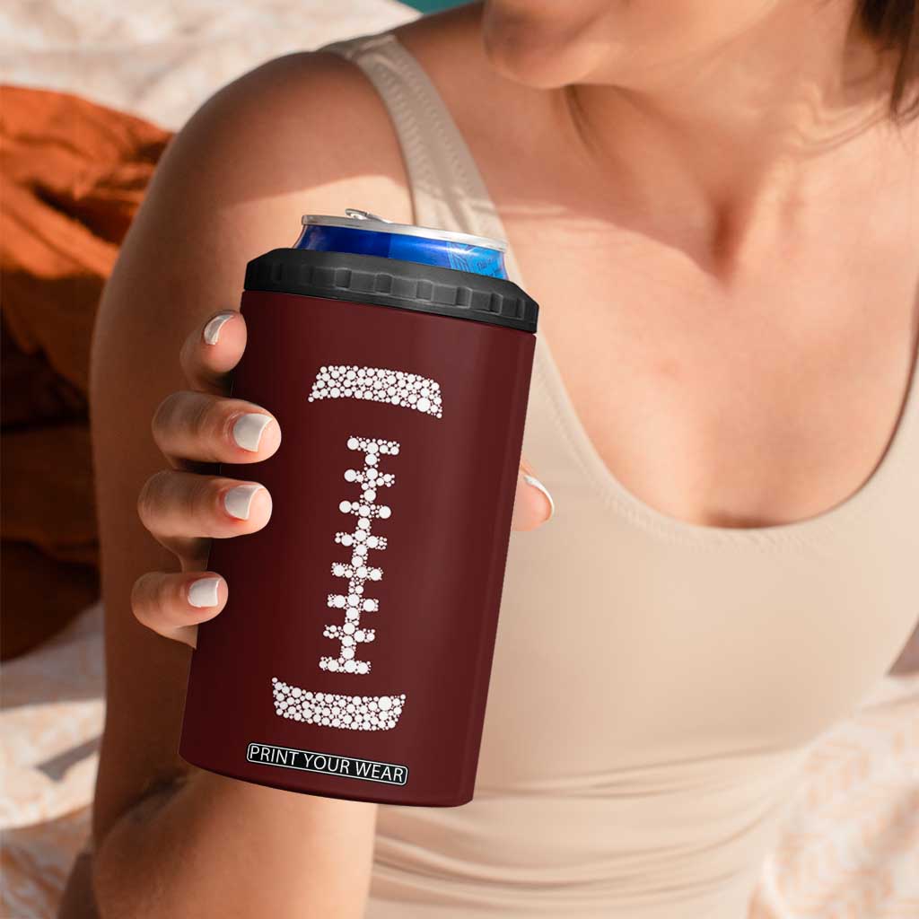 American Football 4 in 1 Can Cooler Tumbler Dots International Dot Day TB10 Print Your Wear