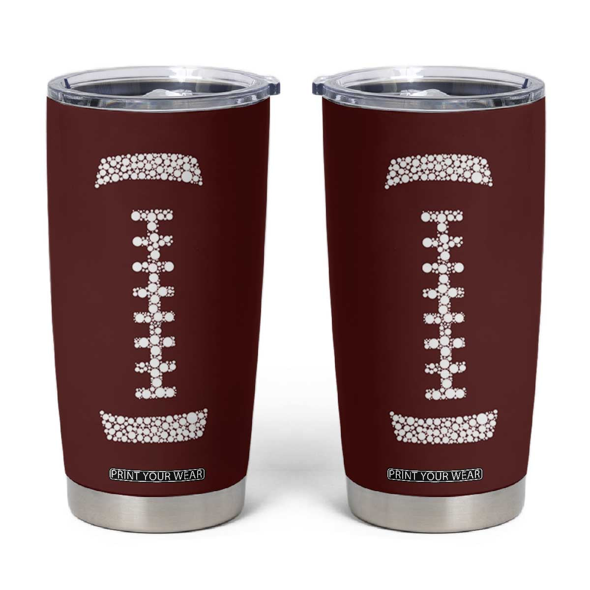 American Football Tumbler Cup Dots International Dot Day TB10 Brown Print Your Wear