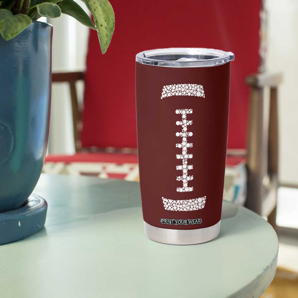 American Football Tumbler Cup Dots International Dot Day TB10 Print Your Wear
