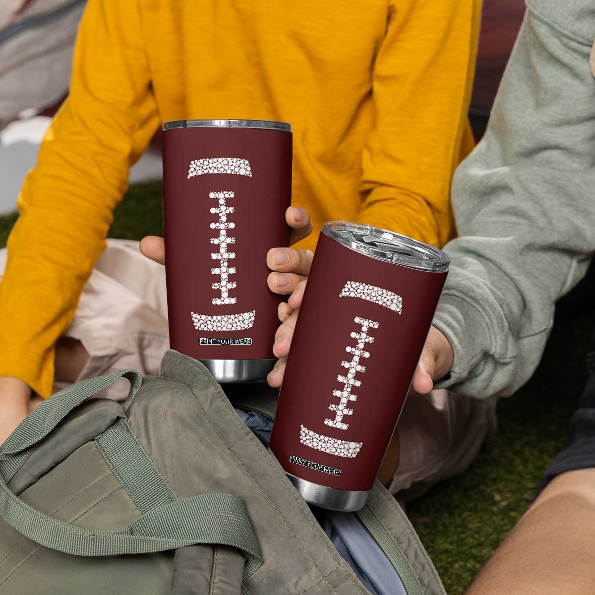 American Football Tumbler Cup Dots International Dot Day TB10 Print Your Wear