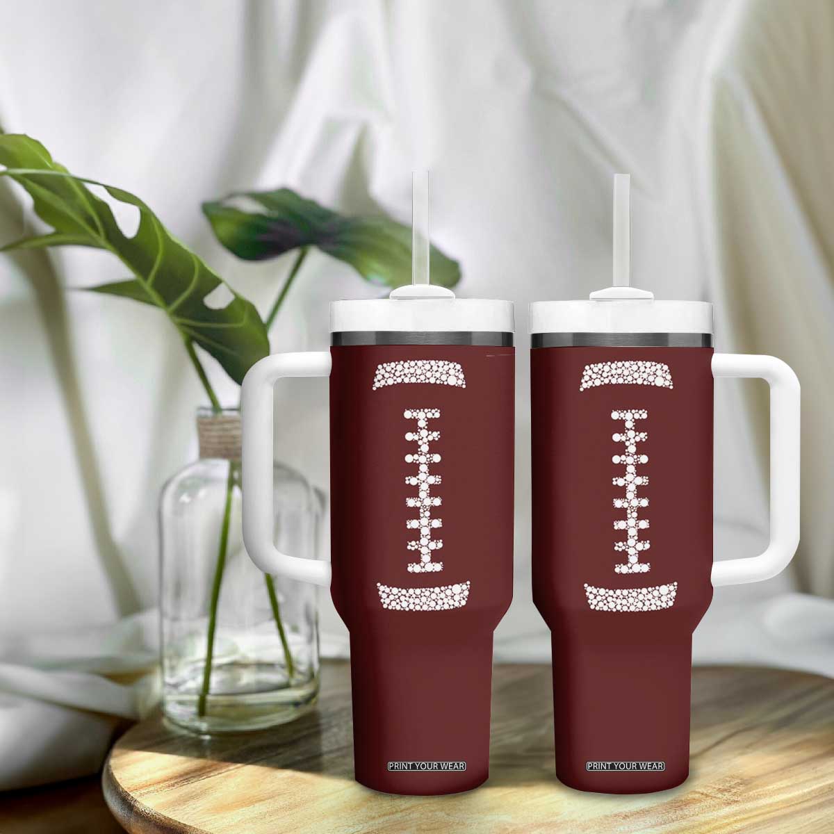 American Football Tumbler With Handle Dots International Dot Day TB10 Print Your Wear