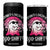 Breast Cancer Is Boo Sheet 4 in 1 Can Cooler Tumbler Halloween Pink Ghost TB10 One Size: 16 oz Black Print Your Wear
