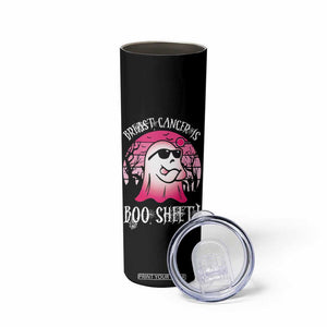 Breast Cancer Is Boo Sheet Skinny Tumbler Halloween Pink Ghost TB10 Print Your Wear
