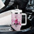 Pink Ghost Halloween Tumbler With Handle Funny Breast Cancer Ribbon TB10 Print Your Wear