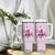 Pink Ghost Halloween Tumbler With Handle Funny Breast Cancer Ribbon TB10 Print Your Wear