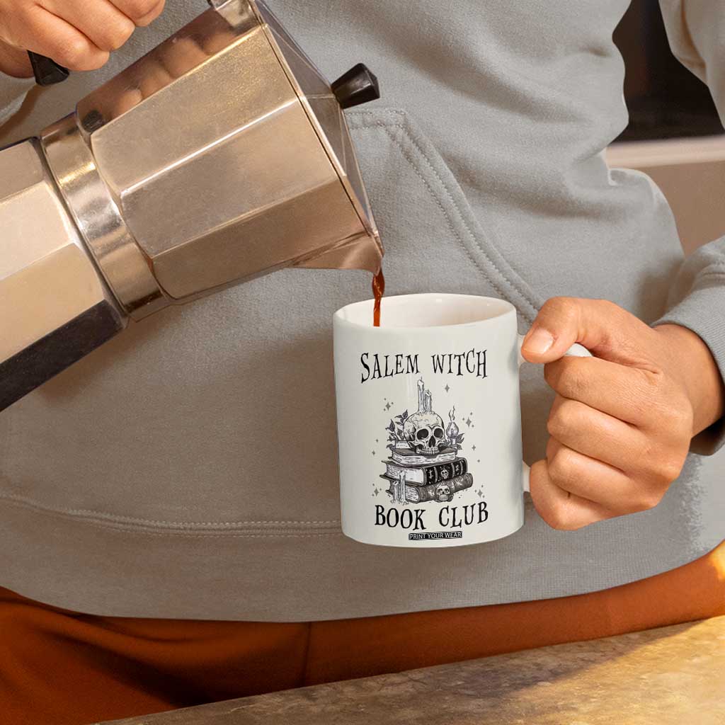 Salem Book Club Coffee Mug Retro Witch Vibes Book Lovers TB10 Print Your Wear