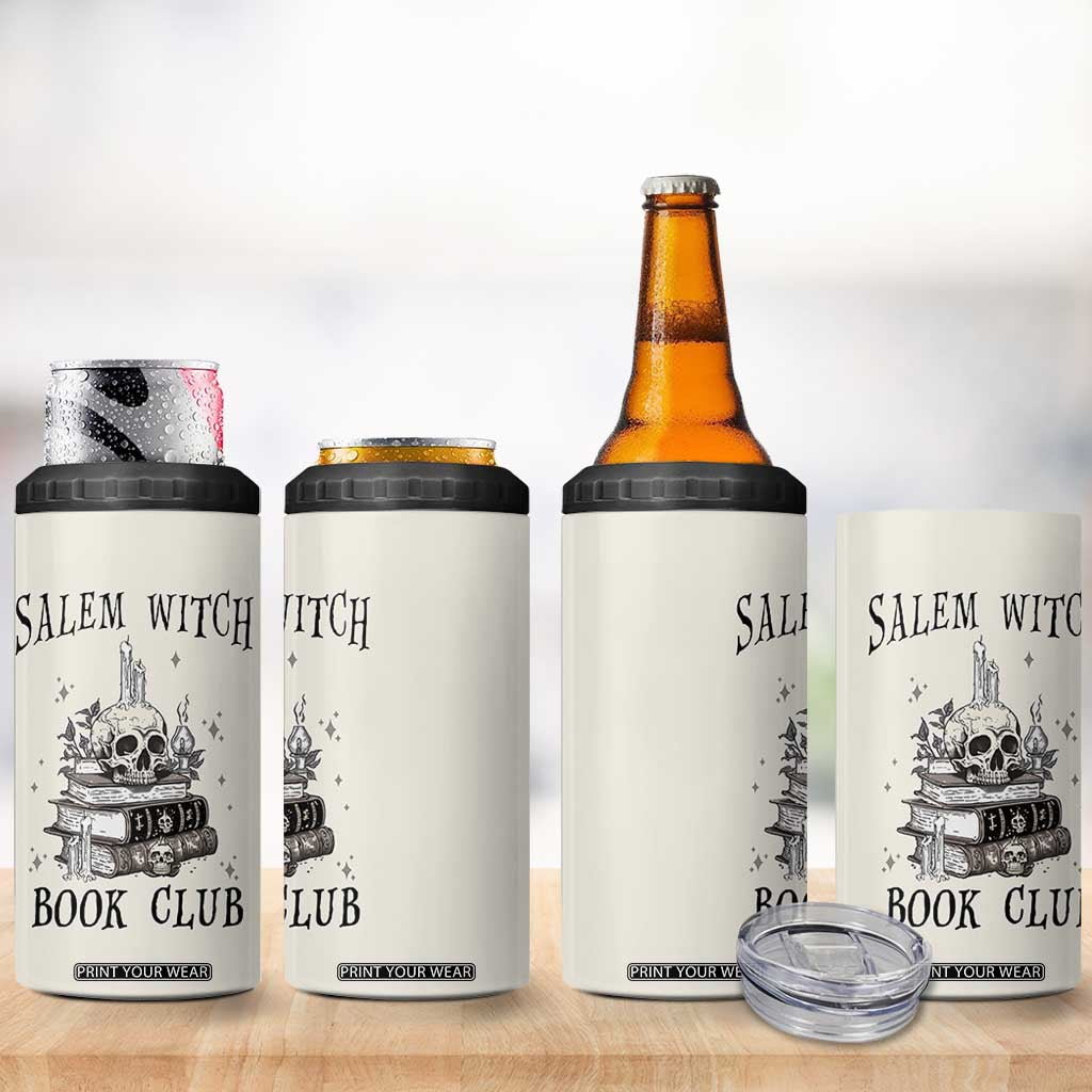 Salem Book Club 4 in 1 Can Cooler Tumbler Retro Witch Vibes Book Lovers TB10 Print Your Wear