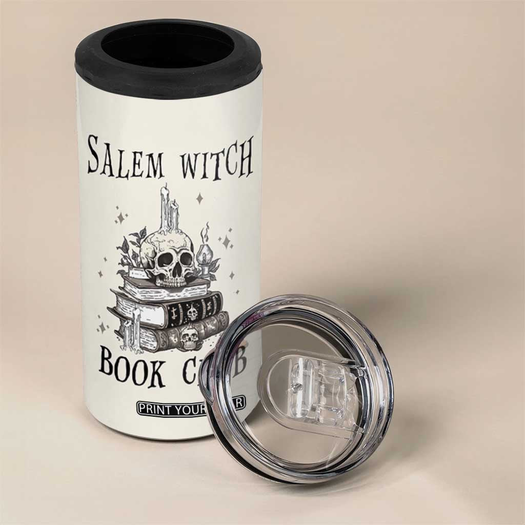 Salem Book Club 4 in 1 Can Cooler Tumbler Retro Witch Vibes Book Lovers TB10 Print Your Wear