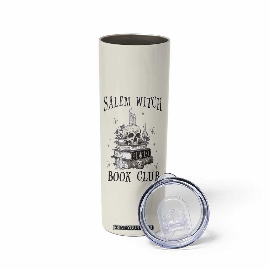 Salem Book Club Skinny Tumbler Retro Witch Vibes Book Lovers TB10 Print Your Wear