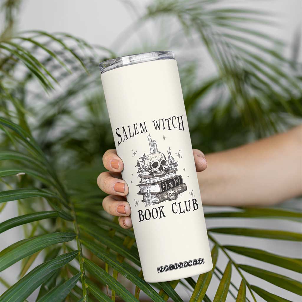 Salem Book Club Skinny Tumbler Retro Witch Vibes Book Lovers TB10 Print Your Wear