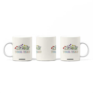 Personalized Wildflower Floral Coffee Mug Custom Name Birthday Gifts For Her Mothers Day TB10 Print Your Wear