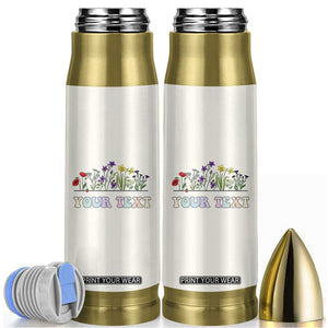 Personalized Wildflower Floral Bullet Tumbler Custom Name Birthday Gifts For Her Mothers Day TB10 Cream Print Your Wear
