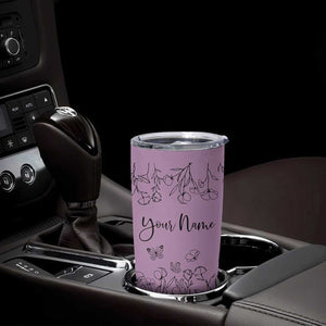 Personalized Wildflower Floral Tumbler Cup Custom Name Gifts For Her Mothers Day Gift TB10 Print Your Wear