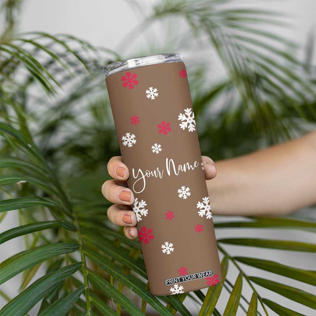 Personalized Family Christmas Gifts Skinny Tumbler Custom Name Hot Chocolate Cup Matching Group Christmas Gift TB10 Print Your Wear