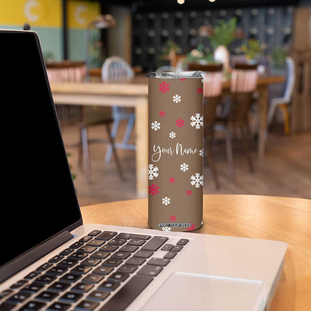 Personalized Family Christmas Gifts Skinny Tumbler Custom Name Hot Chocolate Cup Matching Group Christmas Gift TB10 Print Your Wear