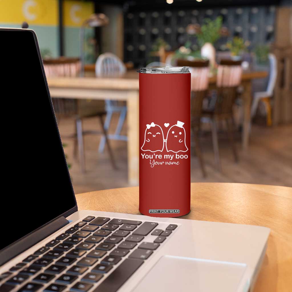 Personalized Gift For Her Skinny Tumbler You're My Boo Halloween Christmas Valentines Birthday Gifts TB10 Print Your Wear