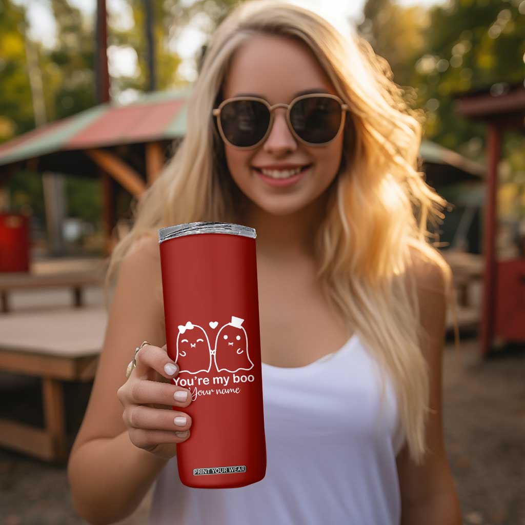 Personalized Gift For Her Skinny Tumbler You're My Boo Halloween Christmas Valentines Birthday Gifts TB10 Print Your Wear