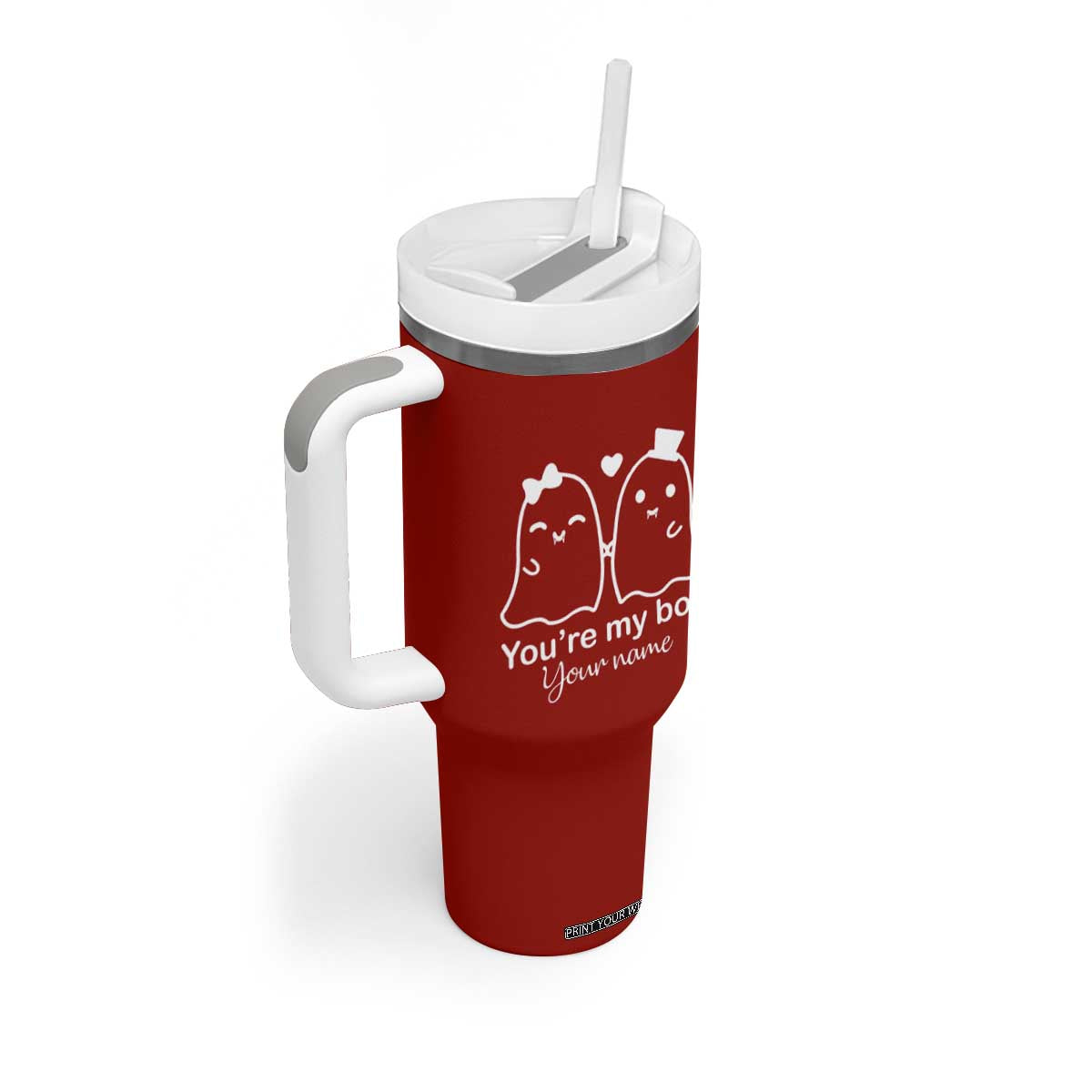 Personalized Gift For Her Tumbler With Handle You're My Boo Halloween Christmas Valentines Birthday Gifts TB10 Print Your Wear