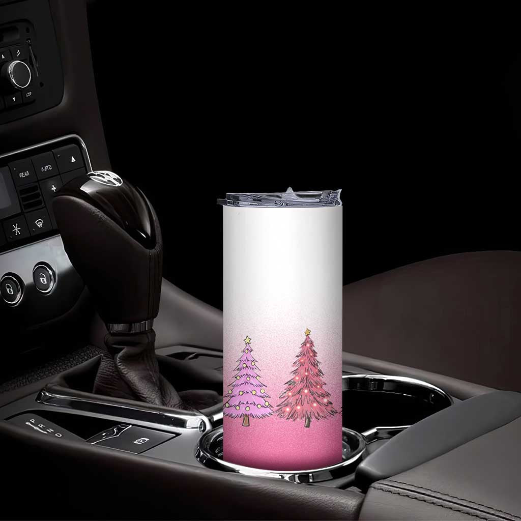 Pink Christmas Skinny Tumbler Xmas Trees Pinkmas Gift For Her TB10 Print Your Wear