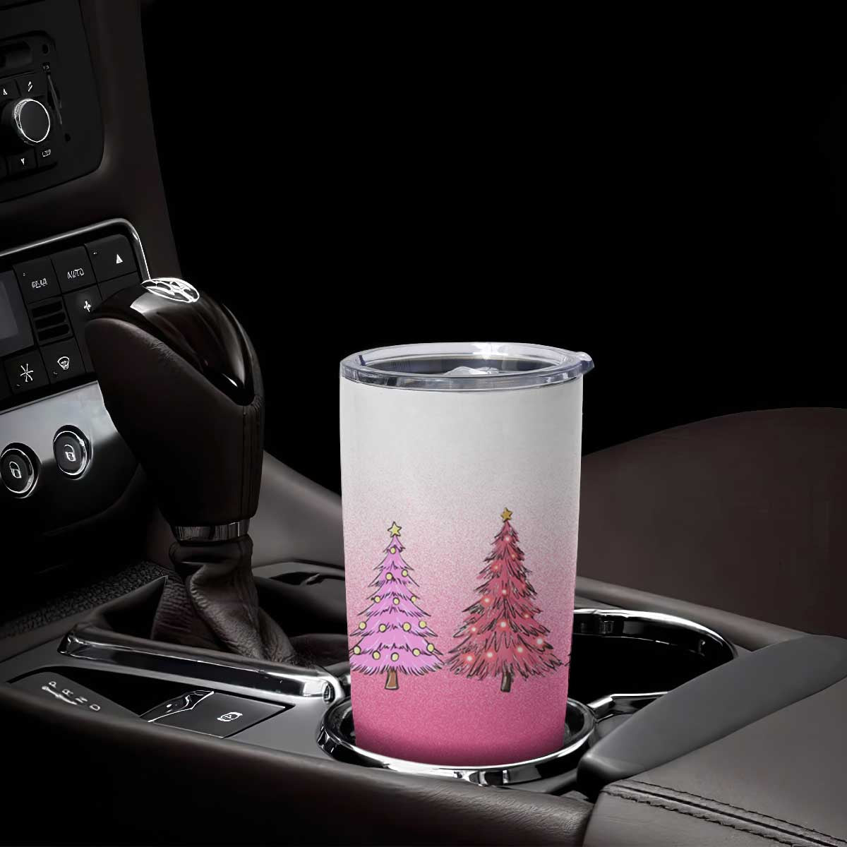 Pink Christmas Tumbler Cup Xmas Trees Pinkmas Gift For Her TB10 Print Your Wear