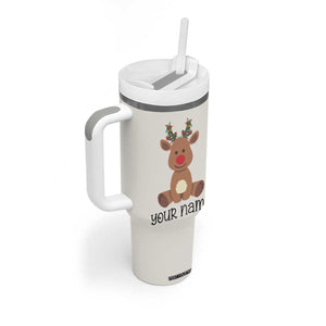 Personalized Christmas Tumbler With Handle Reindeer Hot Chocolate Mug Xmas Gifts for Kids TB10 Print Your Wear