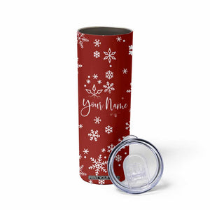 Personalized Christmas Skinny Tumbler Custom Name Xmas Gifts for Mom Her Coworkers TB10 Print Your Wear