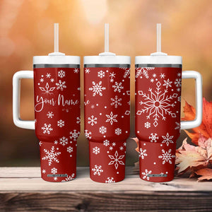 Personalized Christmas Tumbler With Handle Custom Name Xmas Gifts for Mom Her Coworkers TB10 Print Your Wear