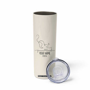 Personalized Cat Memorial Skinny Tumbler Custom Name Loss of Cat Sympathy TB10 Print Your Wear