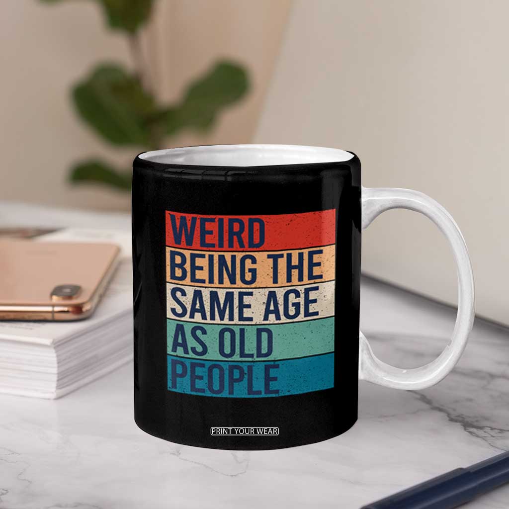 Vintage 1984 Birthday Coffee Mug Weird Being the Same Age As Old People Funny 42th Birthday Gifts TB10 Print Your Wear