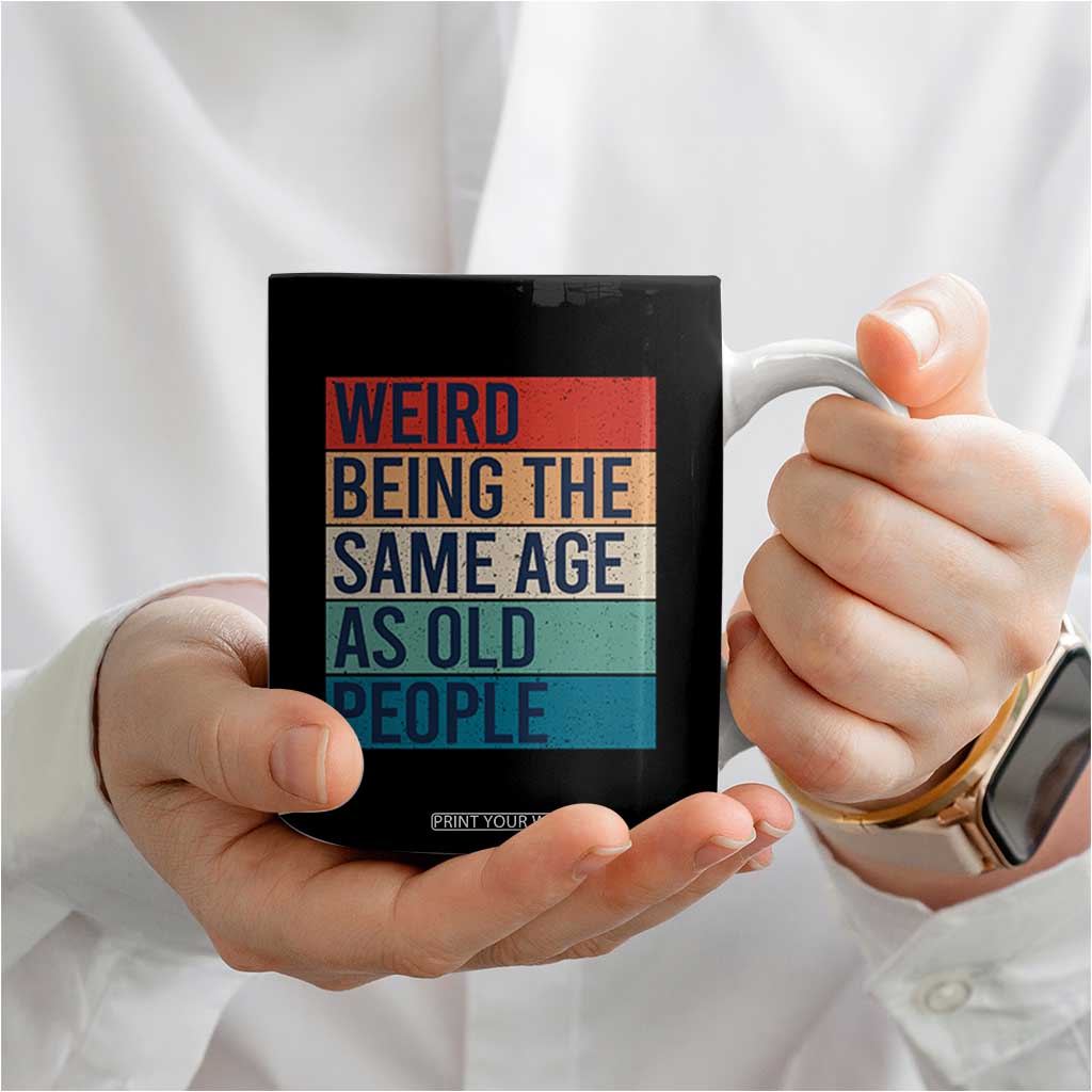 Vintage 1984 Birthday Coffee Mug Weird Being the Same Age As Old People Funny 42th Birthday Gifts TB10 Print Your Wear